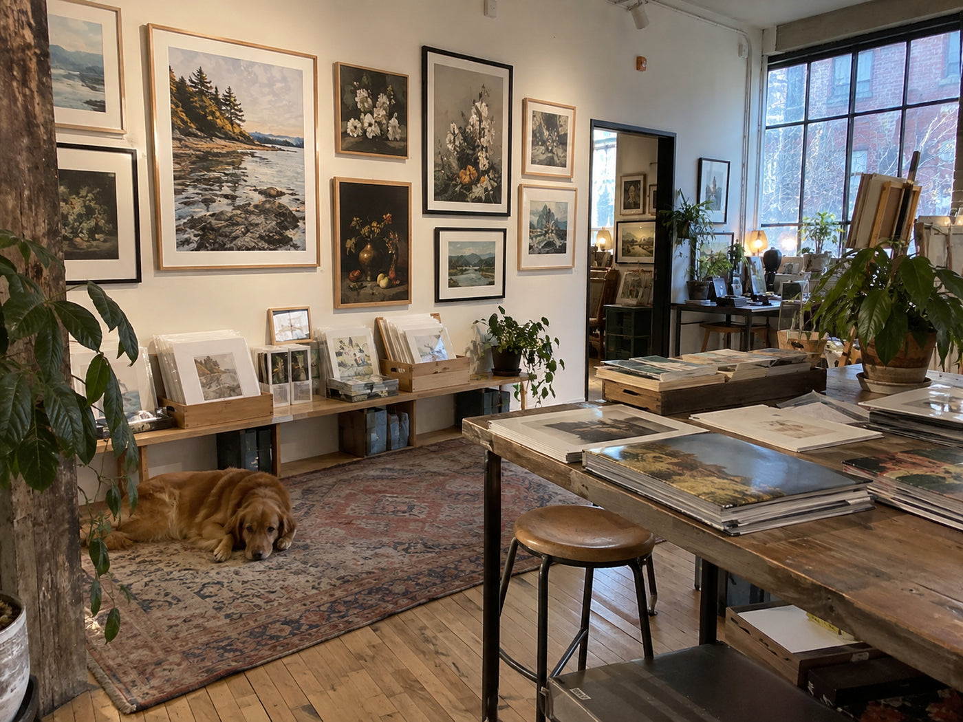 Finished framed artwork displayed in an interior