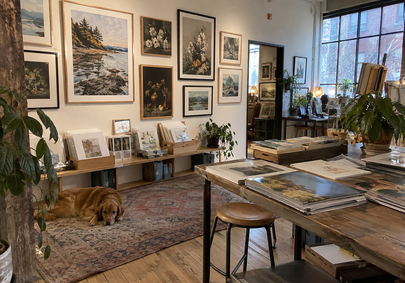 Finished framed artwork displayed in an interior