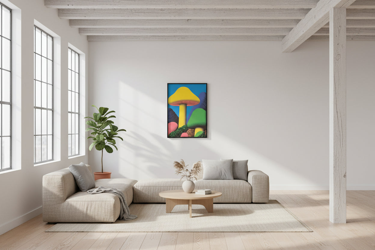 Pop Art Mushrooms: A Burst of Color and Whimsy