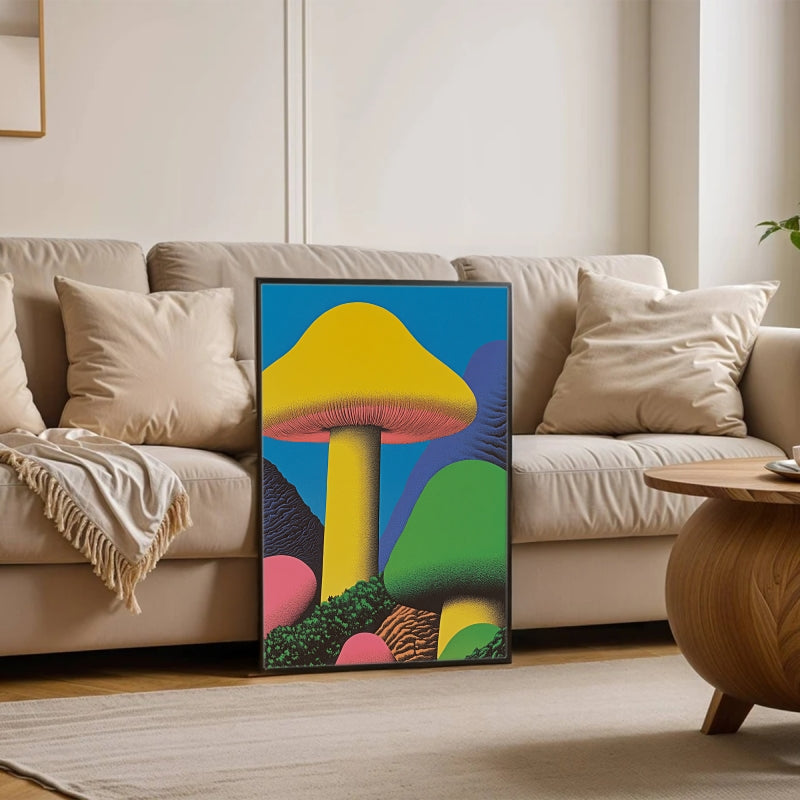 Pop Art Mushrooms: A Burst of Color and Whimsy