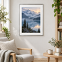 Alpine Hush - silver frame room visualization