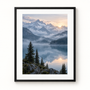 Alpine Hush - black frame visualization