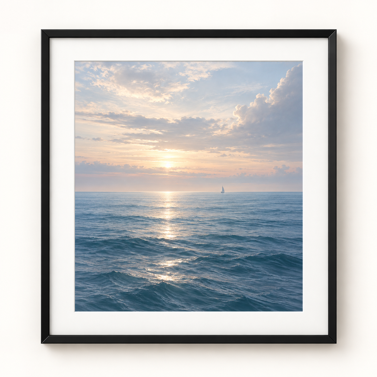 Atlantic Stillness - black frame visualization
