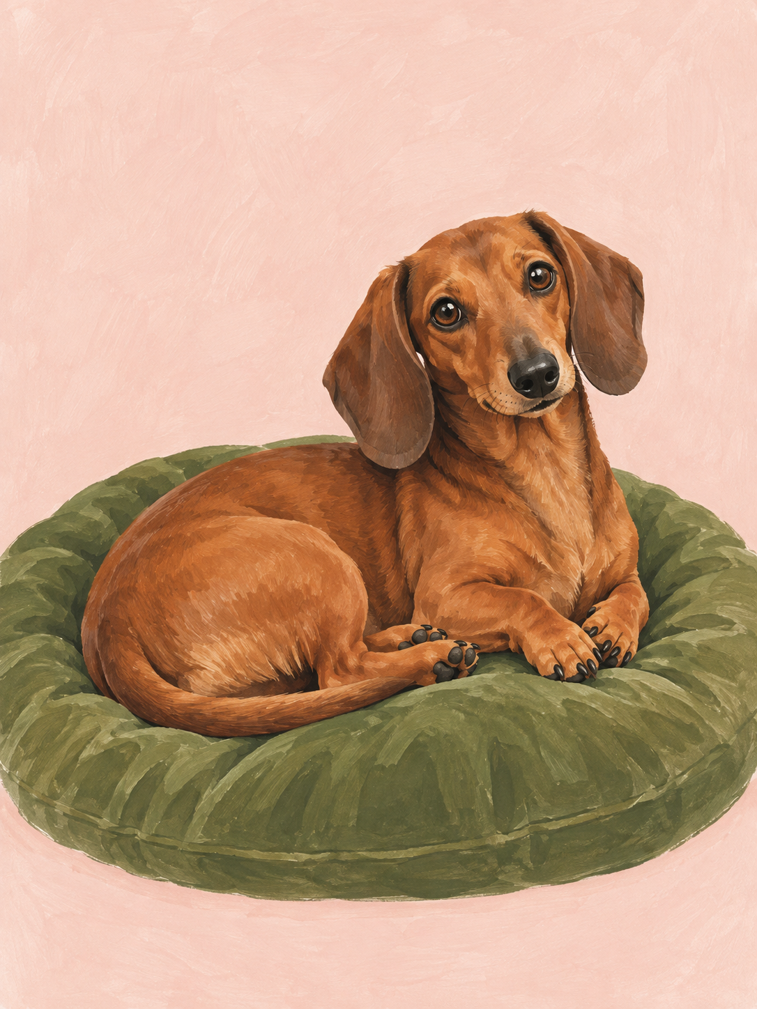 Dachshund Daydream - artwork detail