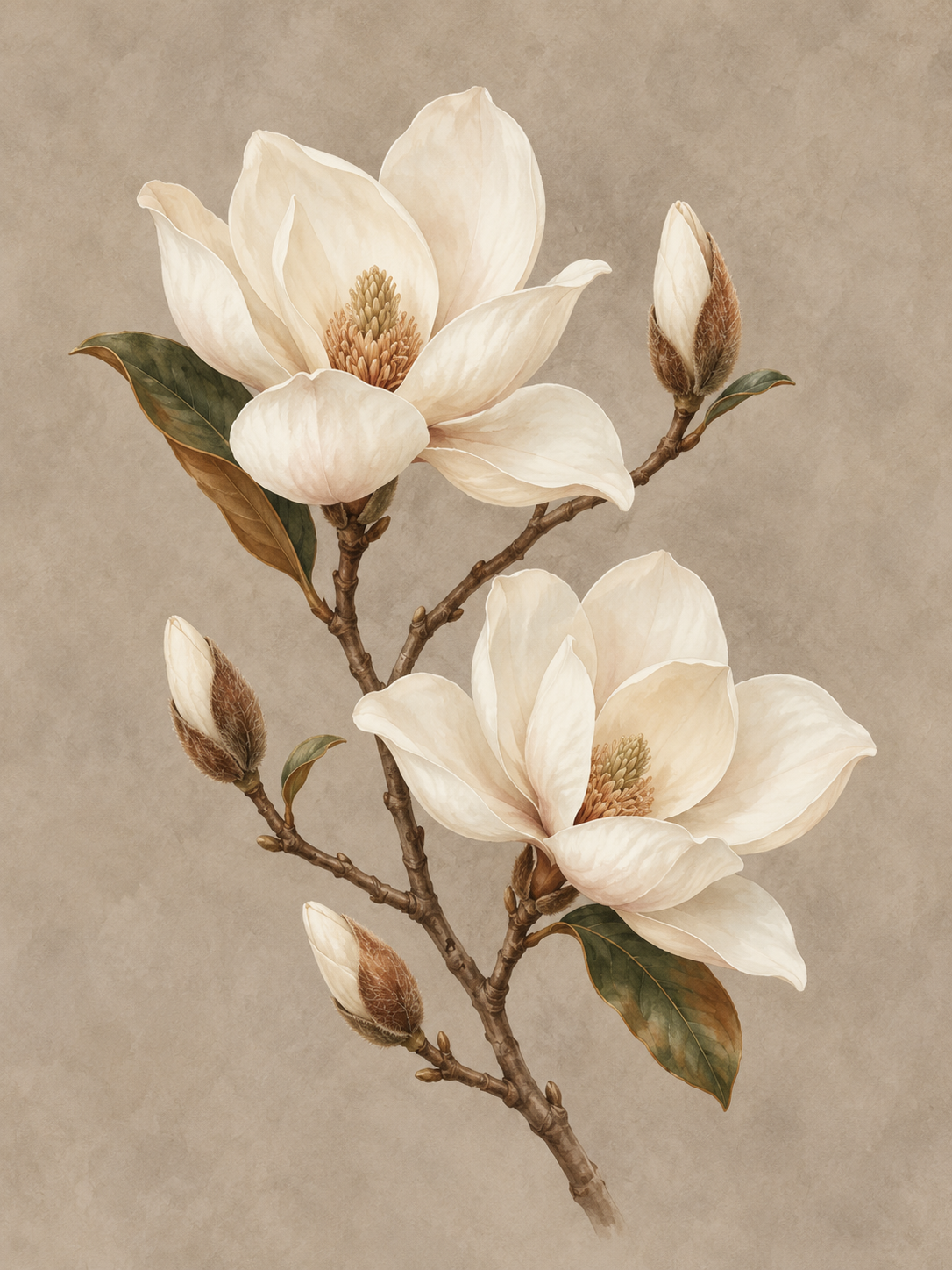 Magnolia Study - artwork detail