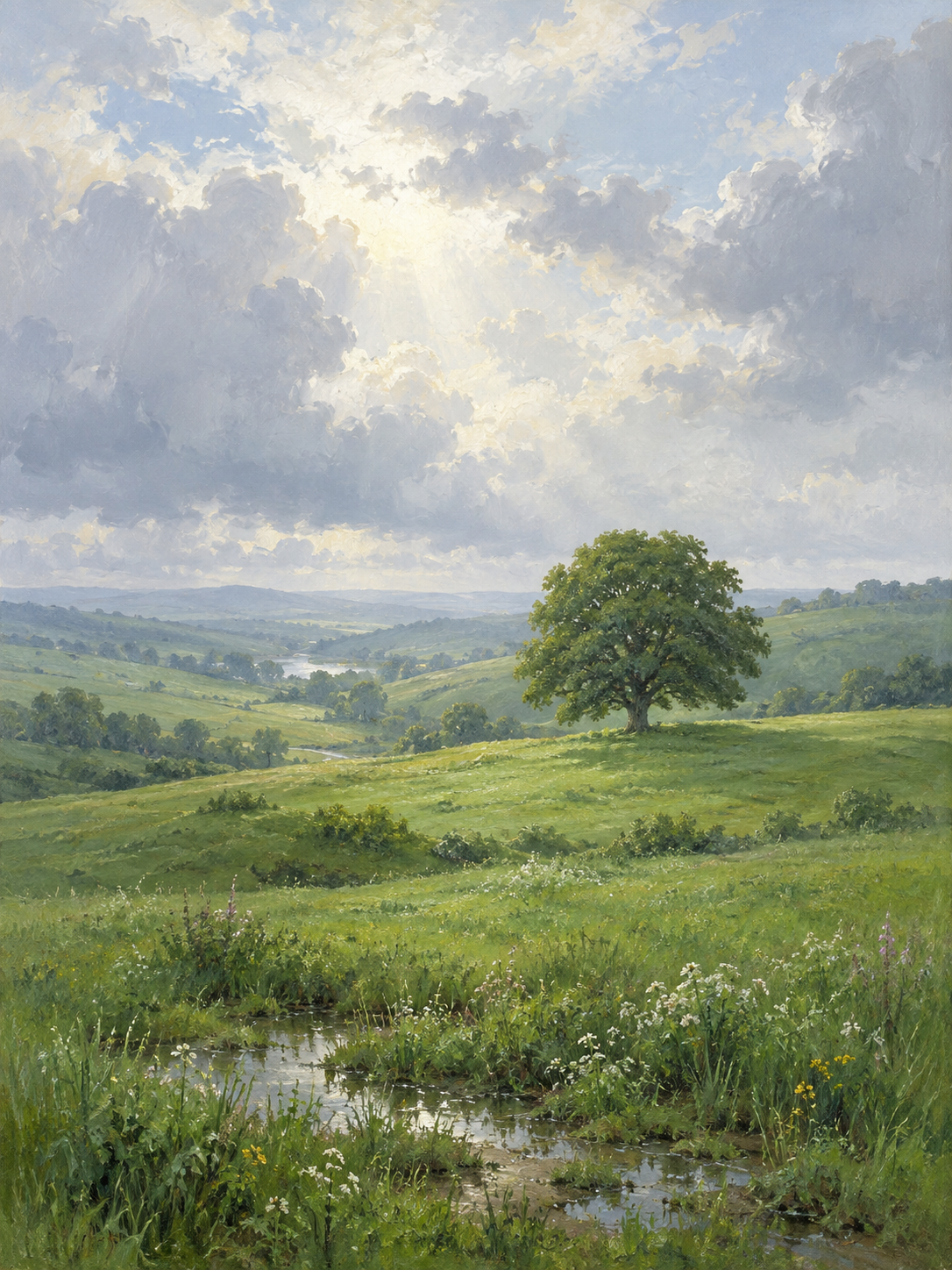 Meadow After Rain - artwork detail