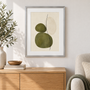 Olive Equilibrium - silver frame room visualization