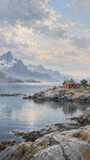 Red Cottage Bay - artwork detail
