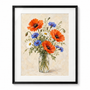 Wildflower Sunday - black frame visualization