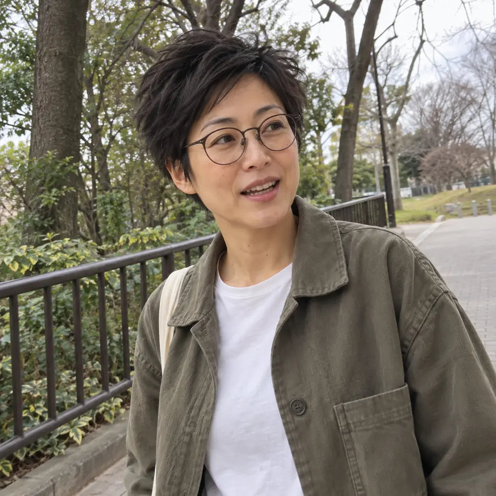 AI-generated fictional iPhone-style candid portrait for the sun-light demo artist profile