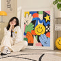 Bold smiley art print lifestyle scene